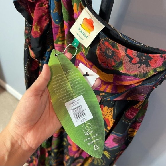 Farm Rio Crazy Mix Midi Dress - Picture 4 of 8
